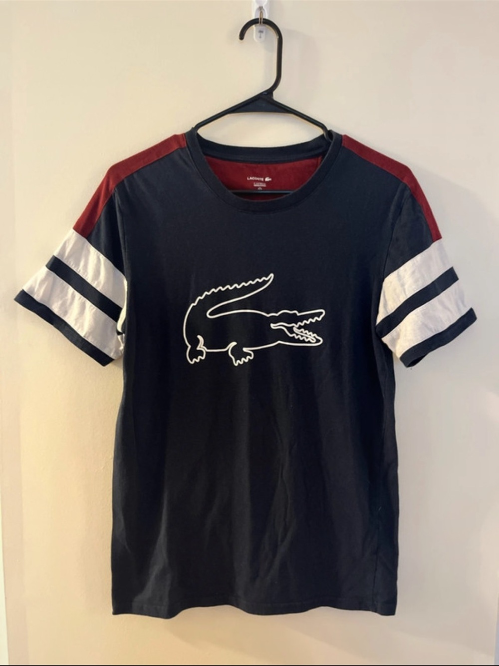 Lacoste Men’s Short Sleeve Graphic Tee Size Small